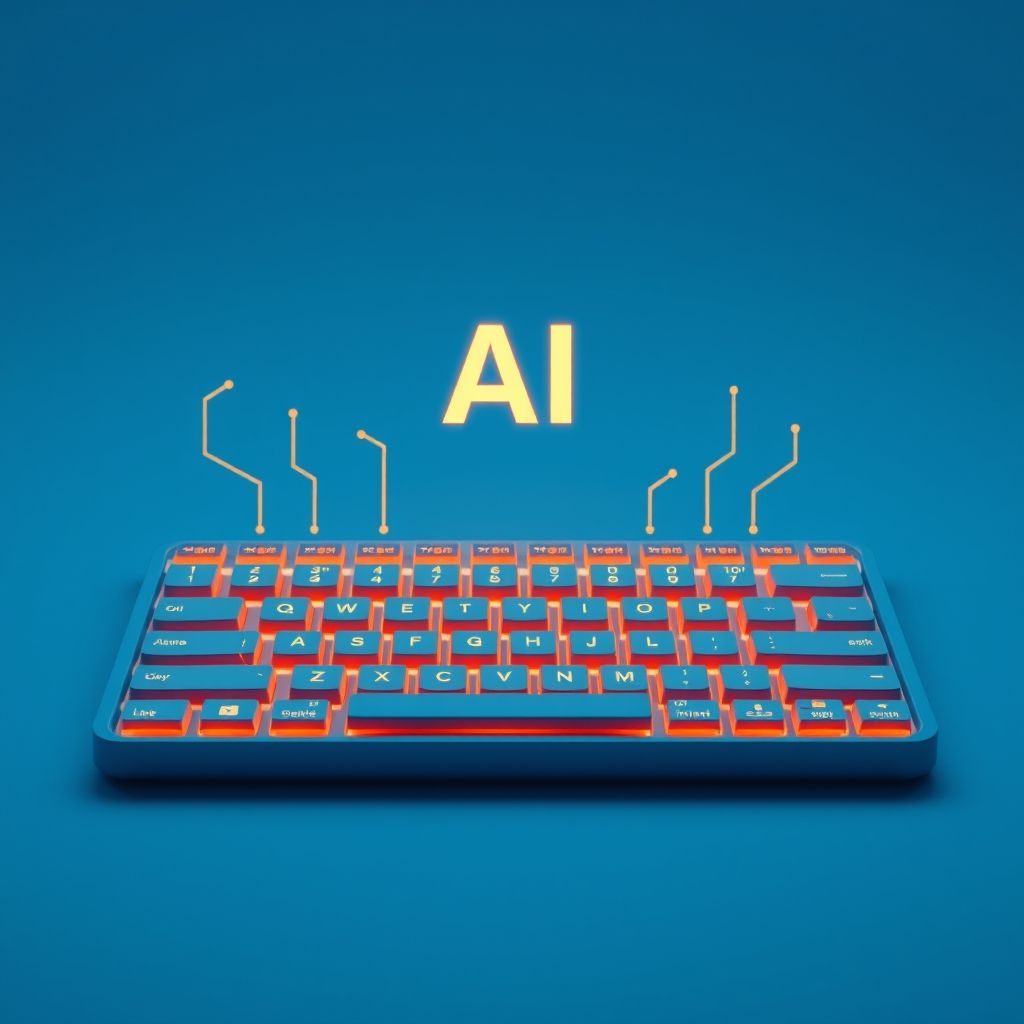 a key board connected with AI SEO in Perth