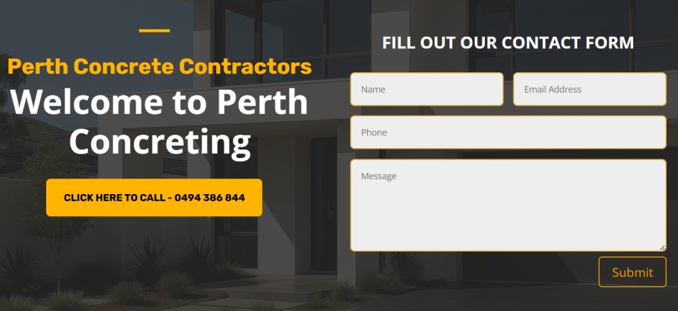 Perth concreting website ranking #1 on Google